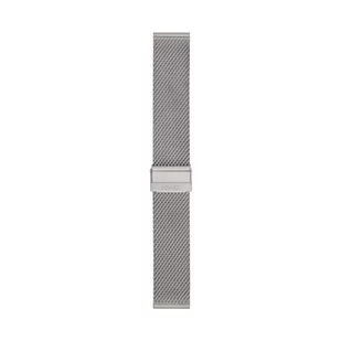 Fossil Pasek do zegarka męski 12 mm LiteHide skórzany srebrny, S221481, Silver, 22 mm, Casual - Paski - miniaturka - grafika 1