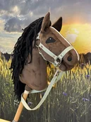 Maskotki i pluszaki - A4 Hobby Horse artystyczne oczy. Brązowy z białym paskiem. - miniaturka - grafika 1