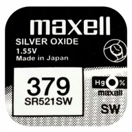 Baterie i akcesoria - Bateria srebrowa mini Maxell 379 / SR 521 SW / G0 - miniaturka - grafika 1