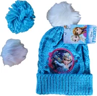 Czapki dla dzieci - Czapka dziecięca Disney Frozen z pomponem zimowa - miniaturka - grafika 1