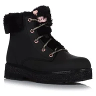 Buty dla chłopców - Skechers Street Glitz modne kozaki, czarne, 43 EU, czarny, 43 EU - miniaturka - grafika 1