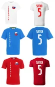 Koszulki sportowe męskie - Koszulka Słowacja LUBOMIR SATKA 5 - miniaturka - grafika 1