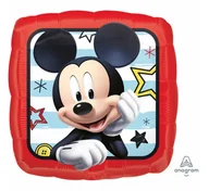 Urodziny dziecka - Amscan Balon foliowy "Myszka Mickey", 17" SQR 36224 - miniaturka - grafika 1