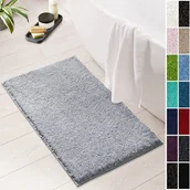 Dywaniki łazienkowe - Dywanik kąpielowy Sky Soft Silver szary 70 x 120 cm - miniaturka - grafika 1