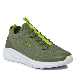 Sneakersy Geox J Sprintye Boy J25GBA 0006K C0914 S Military/Lime - Buty dla chłopców - miniaturka - grafika 1