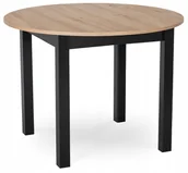 Stoły - Stół Rozkładany Okrągły Mały Do Jadalni Tani Drewniany Dąb Riviera Harry - miniaturka - grafika 1