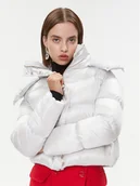 Kurtki damskie - Patrizia Pepe Kurtka puchowa 2O0050/A9M0-W356 Biały Regular Fit - miniaturka - grafika 1