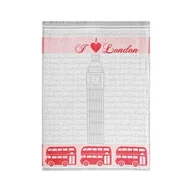 Ściereczki, gąbki, czyściki - Ściereczka kuchenna I Love London 70 x 50 Czerwony Bawełna TEXPOL - miniaturka - grafika 1