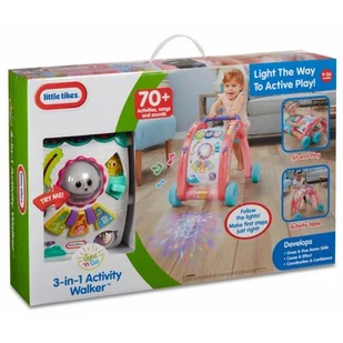 Little Tikes 3w1 Chodzik i stół aktywności PL - Pchacze - miniaturka - grafika 1