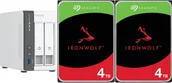 Serwery plików NAS i macierze dyskowe - Serwer plików Qnap TS-216G + 2x Seagate IronWolf 4TB ST4000VN006 - miniaturka - grafika 1