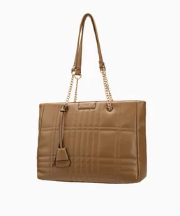 PUCCINI Damska shopperka z pikowanym przodem brązowa - Torebki damskie - miniaturka - grafika 1