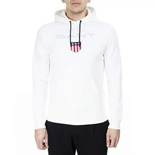 GANT Męska bluza z kapturem Shield Sweat Hoodie - Bluzy męskie - miniaturka - grafika 1