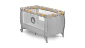 Łóżeczka i kojce - Lionelo, Łóżeczko turystyczne, składane Lionelo Stefi Plus Grey White, Szary - miniaturka - grafika 1