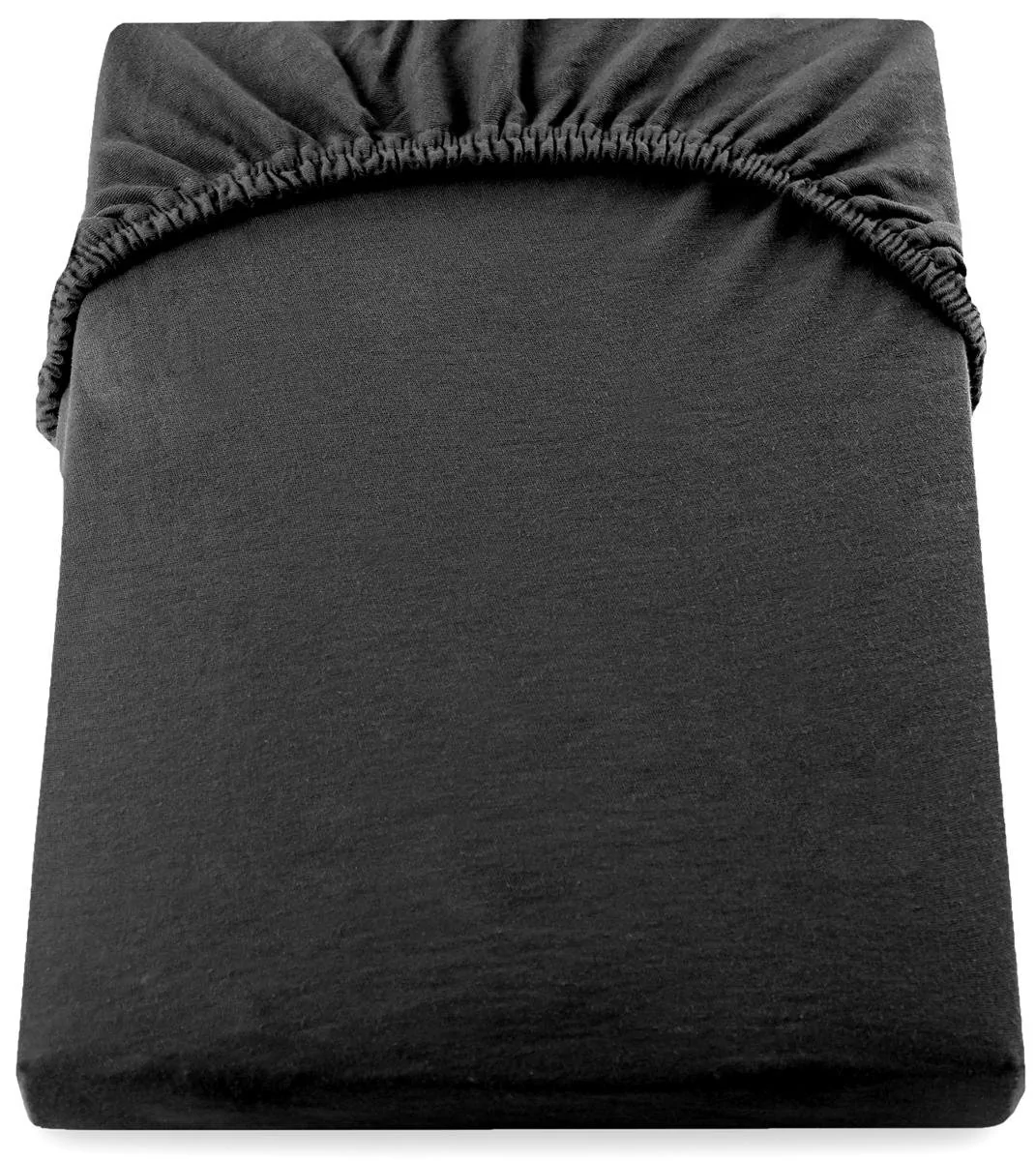 DecoKing Prześcieradło Jersey - Amber - Czarny 240x220 cm