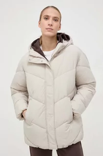 Kurtki damskie - Champion kurtka damska kolor beżowy zimowa oversize - grafika 1