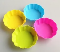 Formy do ciast - SILIKONOWE WESOŁE FOREMKI DO MINI TART BABEK 6szt - miniaturka - grafika 1