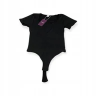 Odzież ciążowa - Heyshape Body Damskie Czarne z krótki rękaw 3XL - miniaturka - grafika 1