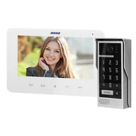 Wideodomofony - Zestaw wideodomofonowy, bezsłuchawkowy, kolor, LCD 7 , interkom, z szyfratorem, natynkowy, biały, SCUTI OR-VID-VP-1073/W - miniaturka - grafika 1