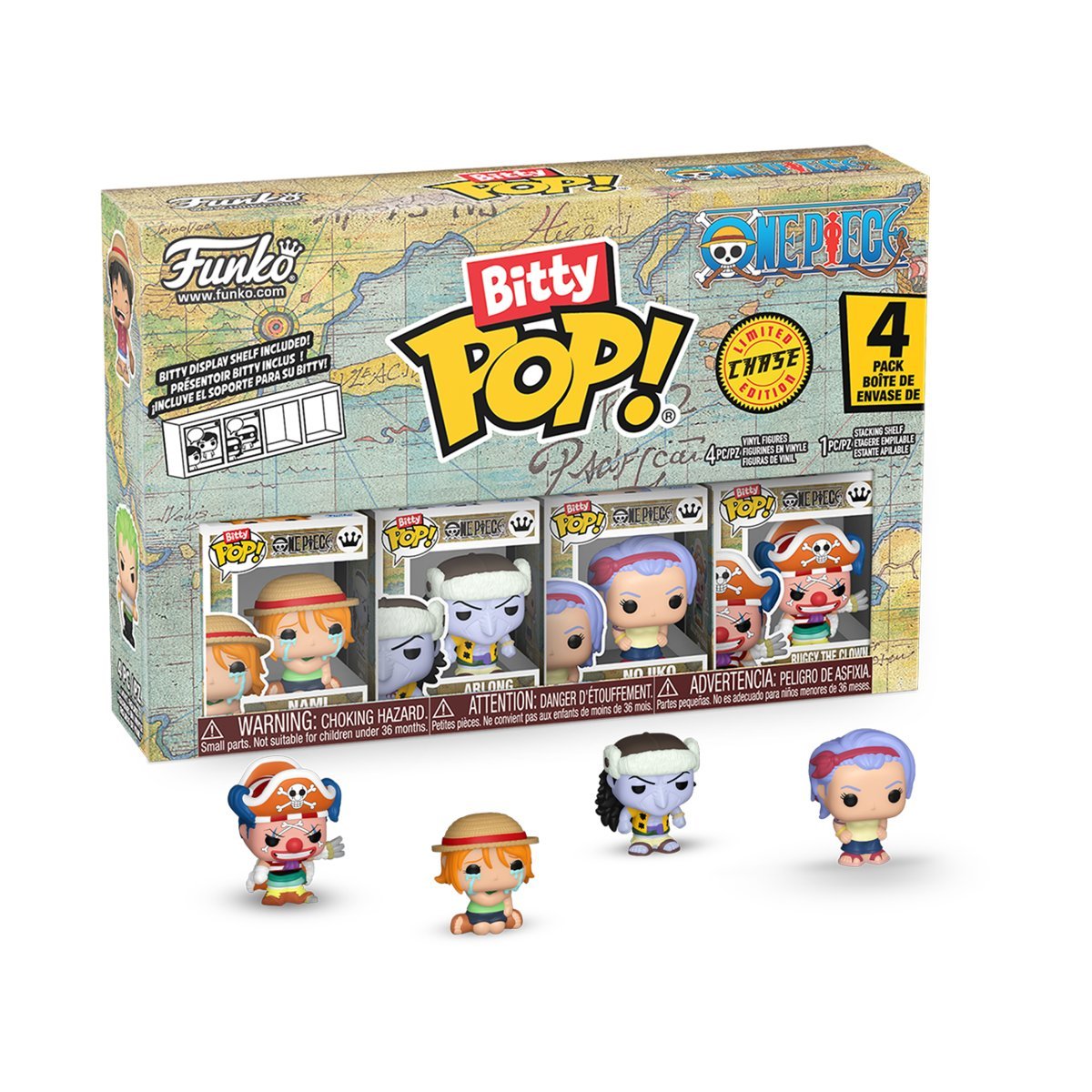 Funko, Funko Bitty POP! Multi-pack, ANIME, Figurka Kolekcjonerska, One Piece, Nami