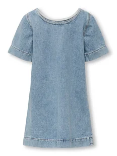 Kids ONLY Sukienka jeansowa Gigi 15345148 Niebieski Loose Fit - Sukienki i spódniczki dla dziewczynek - miniaturka - grafika 1