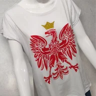 Koszulki i topy damskie - Koszulka z orłem - biały One size - miniaturka - grafika 1
