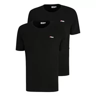 Koszulki męskie - FILA Męski t-shirt Brod Tee/Double Pack, czarno-czarny, XS, czarny czarny, XS - miniaturka - grafika 1