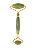 Rollery do masażu - Lash Brow Roller do Masażu Twarzy Jade Premium + Etui - miniaturka - grafika 1