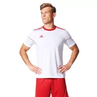 Koszulki sportowe męskie - Adidas, Koszulka męska, Squadra17, biały, rozmiar XXL - miniaturka - grafika 1