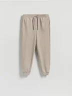 Spodnie męskie - Reserved - Spodnie dresowe regular fit - beżowy - miniaturka - grafika 1