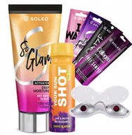 Balsamy i kremy do opalania - Soleo So Glam 150ml Przyspieszacz Opalania + Gratisy - miniaturka - grafika 1