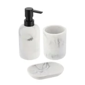 Akcesoria łazienkowe - Komplet łazienkowy Everist Marble - miniaturka - grafika 1