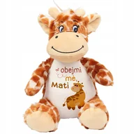 Maskotki i pluszaki - MASKOTKA PRZYTULANKA ŻYRAFA MIŚ NA PREZENT URODZINY OBEJMI MĚ VAŠE JMÉNO WZ - miniaturka - grafika 1