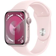 Smartwatch - APPLE Watch 9 GPS 45mm Aluminium Sport M/L Różowy - miniaturka - grafika 1