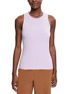 Koszulki i topy damskie - ESPRIT Collection Tank top z dzianiny żebrowanej, LENZING™ ECOVERO™, lawendowy, L - miniaturka - grafika 1