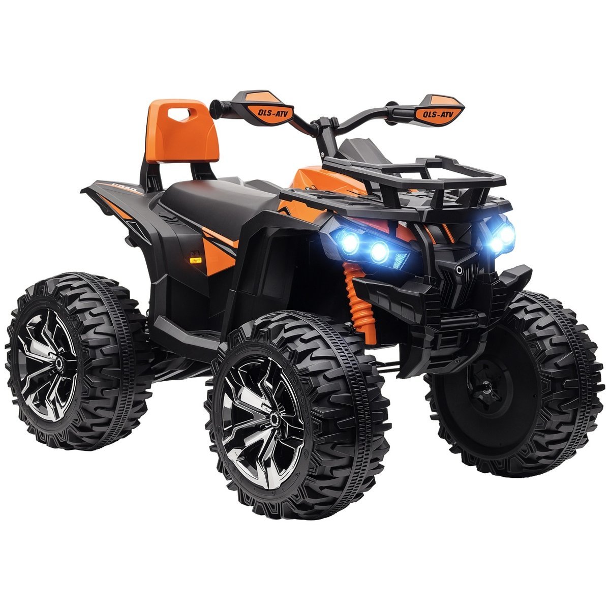 HOMCOM Elektryczny quad dla dzieci, 12 V 10 Ah, dziecięcy quad z funkcją jazdy do przodu i do tyłu, 2 silniki, port USB, odtwarzacz muzyki MP3, poja..