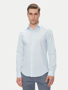 Calvin Klein Koszula LV019EU013 Błękitny Slim Fit - Koszule męskie - miniaturka - grafika 1
