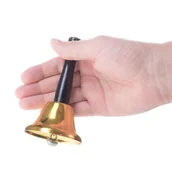 Pozostałe akcesoria świąteczne - SPRINGOS Dzwonek Świętego Mikołaja złoty 12 cm CA0027 - miniaturka - grafika 1