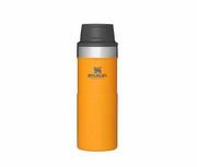 Kubki termiczne - Kubek termiczny Stanley 350 ml TRIGGER ACTION TRAVEL MUG (pomarańczowy) SAFFRON - miniaturka - grafika 1