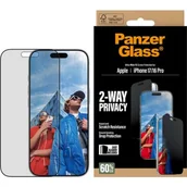 Szkła hartowane na telefon - Szkło prywatyzujące PANZERGLASS Ultra-Wide Fit do Apple iPhone 17 / 16 Pro - miniaturka - grafika 1