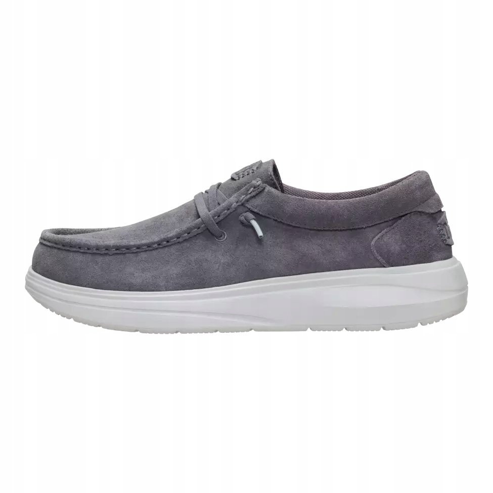 HeyDude Męskie Buty Mokasyny Wsuwane Zamszowe Wally Comf Suede 43