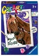 Zabawki kreatywne - CreArt dla dzieci: Konie o północy - Ravensburger - miniaturka - grafika 1