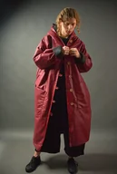 Płaszcze damskie - Ocieplany długi płaszcz impregnowany - miniaturka - grafika 1