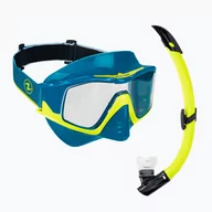 Maski do nurkowania - Zestaw do snorkelingu Aqualung Vita Combo petrol/yellow - miniaturka - grafika 1