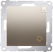 Wyłączniki światła i elektryczne - Kontakt KONTAKT_SIMON Przycisk zwierny dzwonek SIMON 54 Złoty DD1A.01/44 - miniaturka - grafika 1