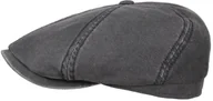 Czapki męskie - Płaski Kaszkiet Brooklin Old Cotton by Stetson, czarny, S (54-55 cm) - miniaturka - grafika 1