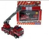 Samochody i pojazdy dla dzieci - Auto Strażackie metalowe z dźwiękiem HIPO HKG080 - miniaturka - grafika 1