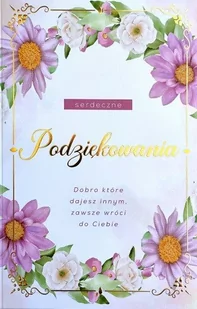 Kartka Na Podziękowania Z Mottem I Życzeniami 2K93 - Kartki okolicznościowe i zaproszenia - miniaturka - grafika 1