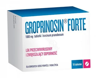 GEDEON RICHTER Groprinosin Forte 1000 mg x 10 tabl | DARMOWA DOSTAWA OD 199 PLN! - Przeziębienie i grypa - miniaturka - grafika 1