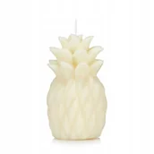 Świece - Świeca dekoracyjna ANANAS 12 cm kolor ECRU - miniaturka - grafika 1