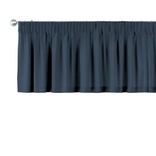 Dekoria Lambrekin na taśmie marszczącej granatowy 130 × 40 cm Quadro 393-136-04 - Zasłony - miniaturka - grafika 1